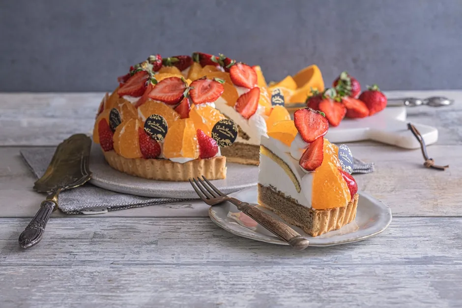 不知火とあまおうが彩り豊かなタルト